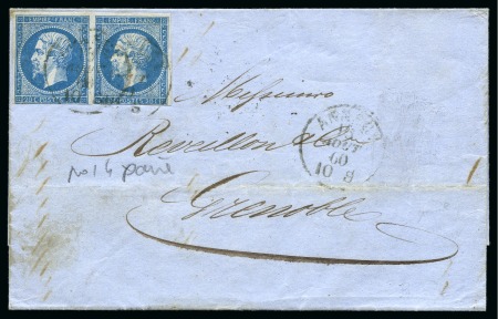 Stamp of Auction catalogues ANNECY Càd sarde Annecy 16.08.1860 sur 20c Empire
