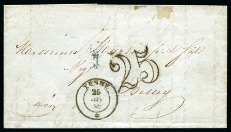 Stamp of Auction catalogues YENNES càd sarde 26.10.1858 sur lettre en tarif fr