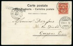 Stamp of Colonies françaises » Guyane française 1898-99, Lot de 5 cartes adressées au Capitaine Dr