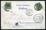 Stamp of Colonies françaises » Guyane française 1898 Carte "Gruss au Cayenne" de Harburg, Allemagn