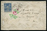 Stamp of France 1880-1901, Lot de six enveloppes valentines dont 5