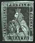 Stamp of Italian States » Tuscany ITALY - TUSCANY 1851 1q (2)