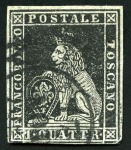 Stamp of Italian States » Tuscany ITALY - TUSCANY 1851 1q (2)