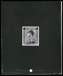 Stamp of New Zealand 1926 Admiral die proof in black with black surround