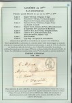 Stamp of Colonies françaises » Algérie 1780-1881, Période préphilatélique - Collection extrêmement étendue de 117 lettres en 2 albums