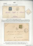 Stamp of France TURQUIE Sélection de 5 lettres sur pages dont 30c