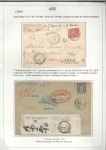 Stamp of France JAPON Sélection de 5 lettres sur pages d'exposition