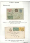 Stamp of France AUSTRALIE Sélection de 6 lettres sur pages d'exposition