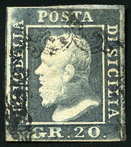 Stamp of Italian States » Sicily ITALY - Sicily 1859 20Gr used