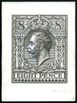 Stamp of Great Britain » King George V » 1912-24 Profile Head Issues 1913 8d Pair of large master bromides