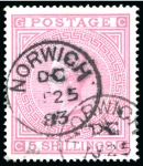 Stamp of Great Britain » Collections 1840-1900, Used collection in a printed Lighthouse album from Penny Blacks to Jubilees incl. High Values