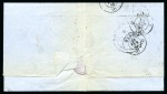 Stamp of Spain » Spanish West Indies 1858 Folded cover to Madrid franked by 1857-60 1/2R