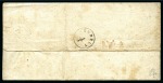 Stamp of Liechtenstein 1868 Folded cover to Nendeln bearing a nice strike