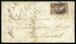 Stamp of Australia » Victoria 1853 & 1856, Pair of covers