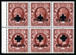 Stamp of Great Britain » King George V » 1924-36 Issues 1934-36 Photogravure 1/2d, 1d and 1 1/2d set of three mint nh booklet panes (small format, upright wmk), punched and overprinted "CANCELLED" (type 33p)