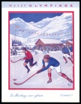 Stamp of Olympics » 1924 Chamonix Exceptional leaflet from the French Railways "Chemins de Fer Paris-Lyon-Méditerranée" issued for the Chamonix Mont-Blanc 1924 Olympic Games