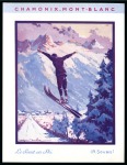 Stamp of Olympics » 1924 Chamonix Exceptional leaflet from the French Railways "Chemins de Fer Paris-Lyon-Méditerranée" issued for the Chamonix Mont-Blanc 1924 Olympic Games