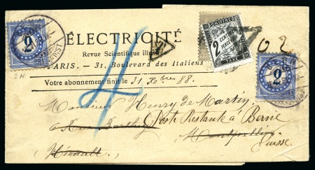 Stamp of France 1888 Bande Journal de Paris avec Type Sage de 4c pour