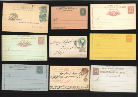 Stamp of Large Lots and Collections 1900s Accumulation of about 40 stationery cards & envelopes