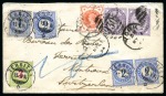 Stamp of Great Britain » 1854-1900 Postal History of the Perforated Line Engraved and Surface Printed Issues 1894 Cover from York to Montreux/Switzerland correctly