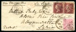 Stamp of Great Britain » 1854-1900 Postal History of the Perforated Line Engraved and Surface Printed Issues 1860 (Dec 20) Envelope from Portsmouth to SYRIA
