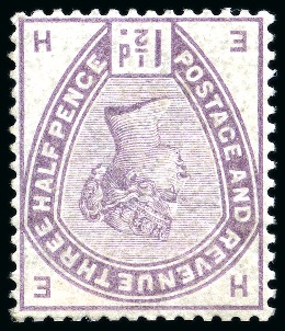 Stamp of Great Britain » 1855-1900 Surface Printed » 1883-84 Lilac & Green Issue 1883-84 Lilac & Green issue 1 1/2d Lilac mint og with INVERTED WATERMARK