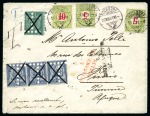 Stamp of Colonies françaises » Tunisie 1891 Lettre en provenance de Hochdorf en Suisse pour