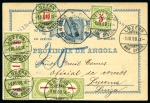 Stamp of Portuguese Colonies » Angola 1900 Insufficiently franked 10 reis postal stationery