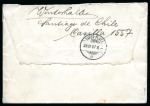 Stamp of Chile 1907 Insufficiently franked cover taxed upon arrival with Swiss postage due