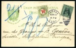 Stamp of Cuba 1906-07 Two insufficiently franked items to Switzerland