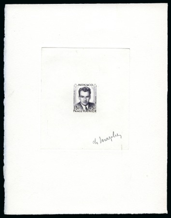 Stamp of Colonies françaises » Monaco 1949-1958, Joli lot d'épreuves de luxe et d'artistes,