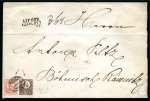 Stamp of Hungary 1871 Engraved issue 15Kr brown together with 1874 Envelope