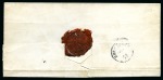 Stamp of Hungary 1871 Lithographed 3Kr green together with engraved
