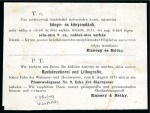 Stamp of Hungary 1871 Engraved 2Kr orange tied by PEST 23/7 71 cds on