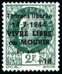 Stamp of France » Libération THORENS la série complète de 4 valeurs, neuf sans