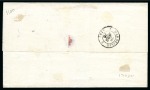 Stamp of Colonies françaises » Inde 1876 Superbe affranchissement à 90c par voie anglaise