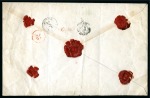 Stamp of Hungary 1871 Engraved 25Kr violet (3) together with 1874 Envelope