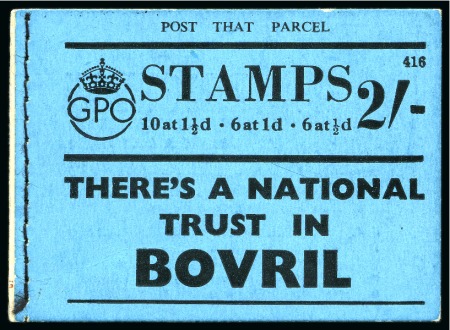 Stamp of Great Britain » Booklets 1938 2s Booklet edition no.416