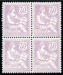 Stamp of France » Collections 1900-1942, collection au début oblitérée mais tout