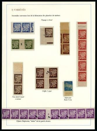 Stamp of France » Collections 1893-1943, Collection d'exposition sur les Taxe Duval