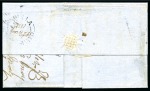 Stamp of Ceylon » 1857-59 White Paper » Postal History 1858 (May 22) Entire from Badulla to India with 1857-59 5d chestnut