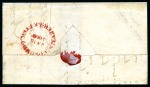 Stamp of Ceylon » 1857-59 White Paper 1859 (Jan 15) Wrapper from Colombo to England with 1857-59 1s slate-violet