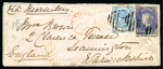 Stamp of Ceylon » 1861-72 Postal History 1869 (May 17) Envelope from Kandy to England with 1866-68 1d blue and 1867-70 1s reddish violet