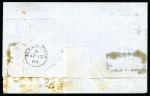 Stamp of Egypt » British Post Offices 1864 (12.4) Folded cover to London, franked GB 1862-64 6d lilac tied by "BO1" of Cairo