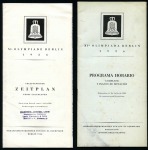 Stamp of Olympics » 1936 Berlin » Documents, Programmes, Tickets, etc. 1936 Berlin. Group of five documents