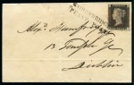 Stamp of Great Britain » 1840 1d Black and 1d Red plates 1a to 11 1840 (Aug 1) Lettersheet sent within Ireland from Goresbridge (Kilkenny) to Dublin with 1840 1d grey-black pl.2 HJ