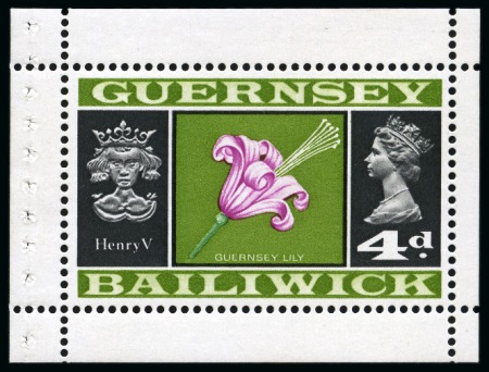 Stamp of Great Britain » Channel Islands » Guernsey 1969 Guernsey Lily 4d with ERROR YELLOW OMITTED