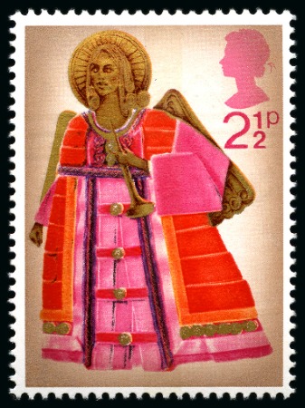 Stamp of Great Britain » Queen Elizabeth II 1972 Christmas 2 1/2p with ERROR DEEP GREY OMITTED mint nh