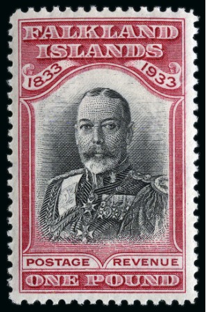 Stamp of Falkland Islands 1933 Centenary 1/2d to £1 set of 12 mint large part og