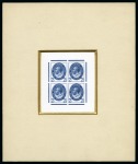 Stamp of Great Britain » King George V » 1924-36 Issues 1929 PUC 1/2d to 2 1/2d set of specially prepared imperforate miniature sheets of four in the issued colours on thin glazed paper